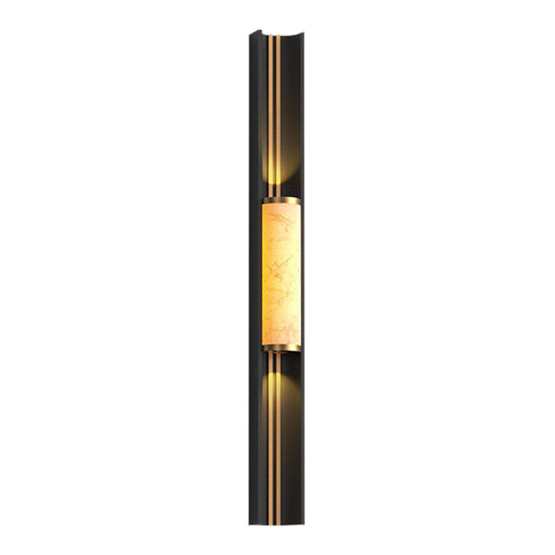Contemporary Wall Sconce Marble Shade Wall Light Fixture for Courtyard