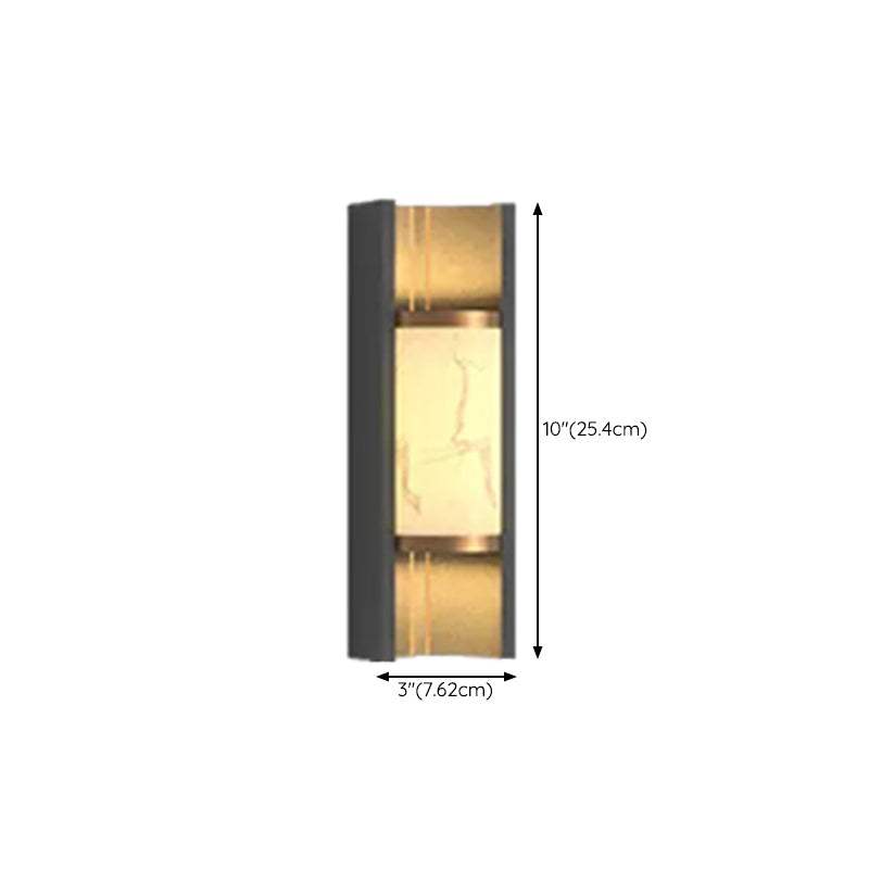 Contemporary Wall Sconce Marble Shade Wall Light Fixture for Courtyard