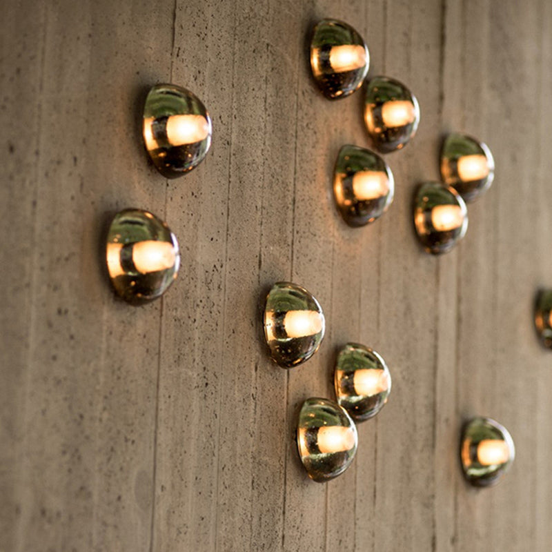 Simple Round Wall Sconce Waterproof LED Sconce Light Fixture for Courtyard