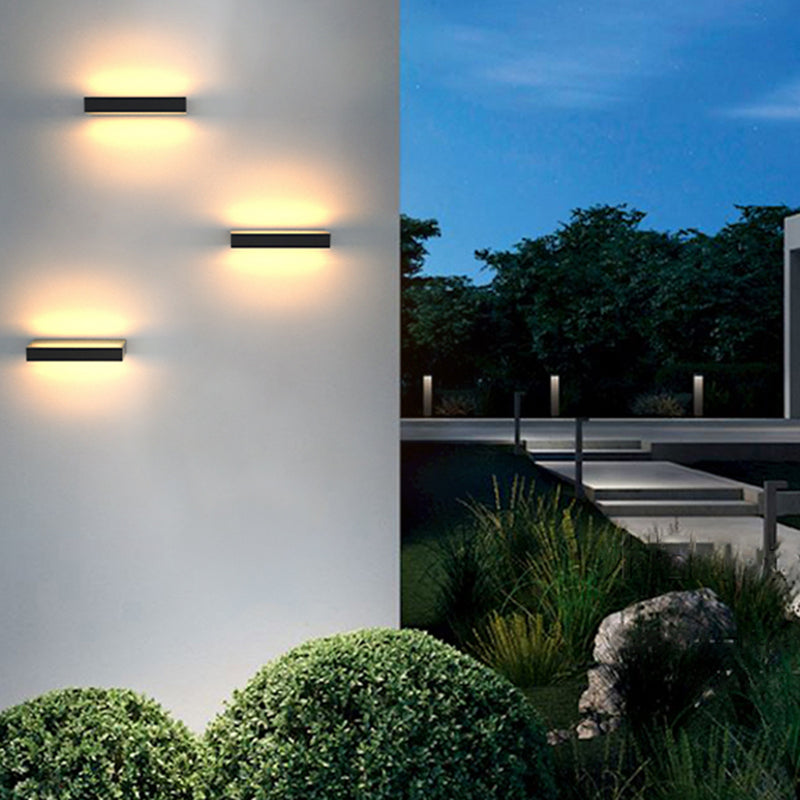 Minimalism Wall Sconce Metal Outdoor Sconce Light Fixture for Courtyard