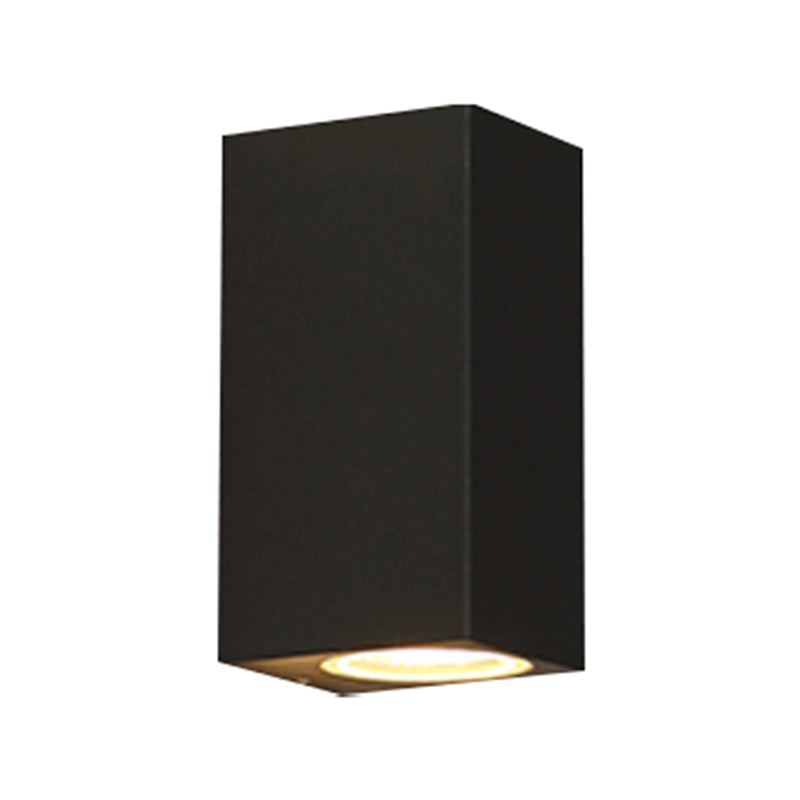 Modernism Wall Sconce Black Outdoor Sconce Light Fixture for Courtyard