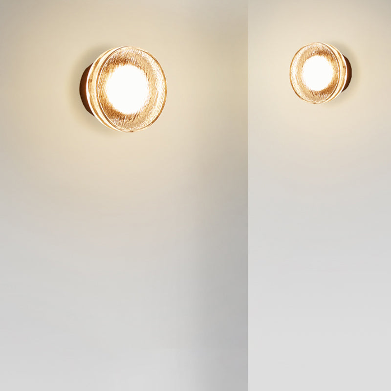 Simple Round Wall Sconce Waterproof LED Sconce Light Fixture