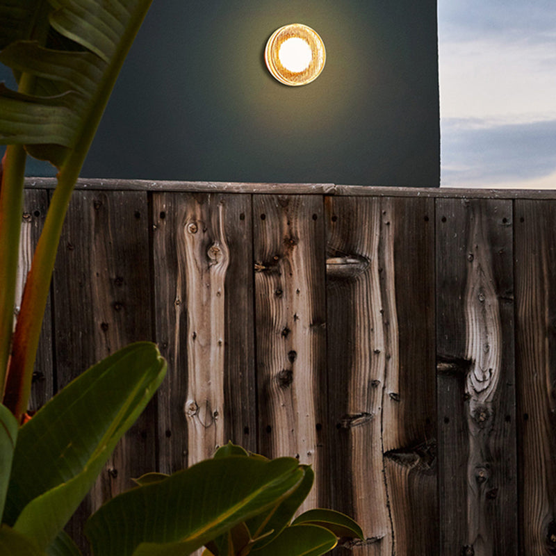 Simple Round Wall Sconce Waterproof LED Sconce Light Fixture