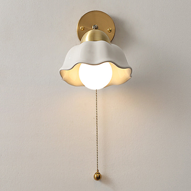 Modernism Wall Sconce Ceramic Wall Light Fixture for Bedroom