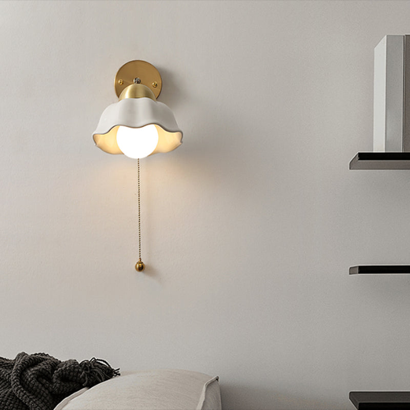 Modernism Wall Sconce Ceramic Wall Light Fixture for Bedroom