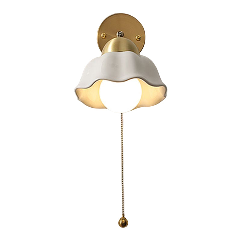 Modernism Wall Sconce Ceramic Wall Light Fixture for Bedroom