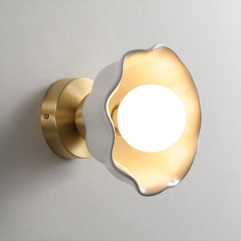 Modernism Wall Sconce Ceramic Wall Light Fixture for Bedroom