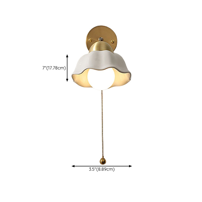 Modernism Wall Sconce Ceramic Wall Light Fixture for Bedroom