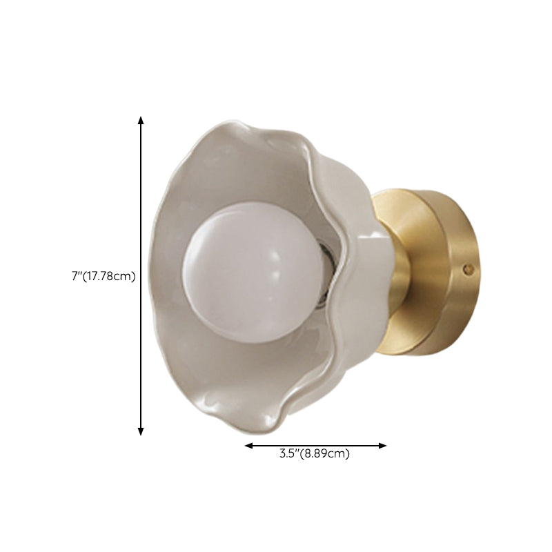 Modernism Wall Sconce Ceramic Wall Light Fixture for Bedroom
