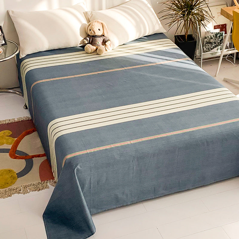 Sheet Sets Cotton Striped Wrinkle Resistant Breathable Ultra Soft Bed Sheet Set