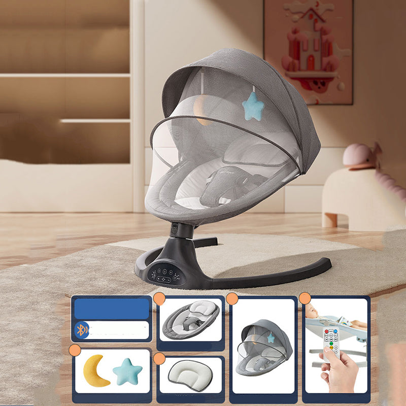 Electric Bedside Oval Bassinets Washable Side Crib Machine for Bedroom