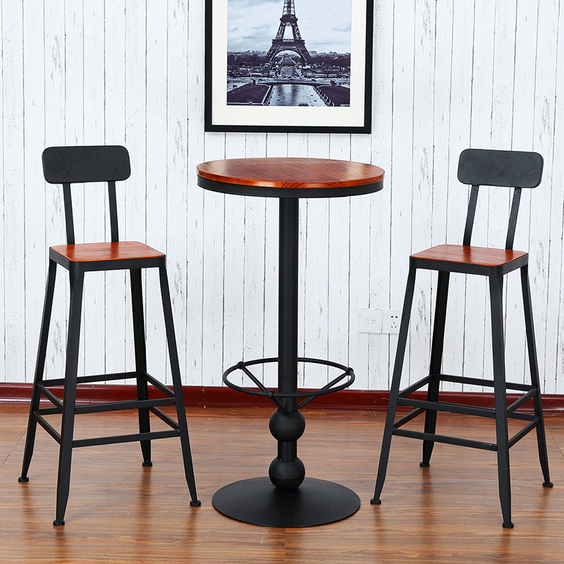 Industrial Style Home Furniture 1/3 Pcs Wood Round Table Set