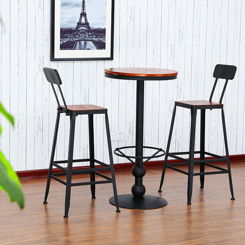 Industrial Style Home Furniture 1/3 Pcs Wood Round Table Set