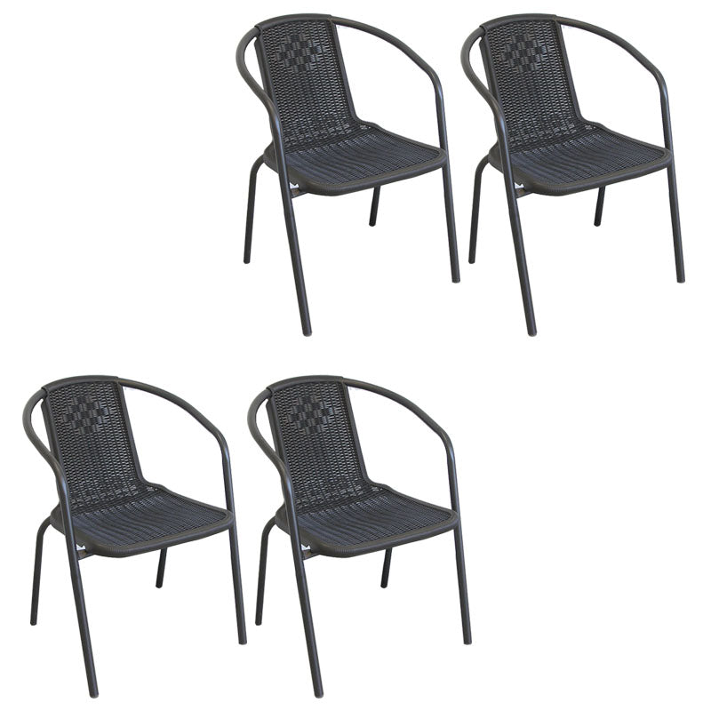 Contemporary Dining Arm Chair Indoor Metal Legs Dining Chair