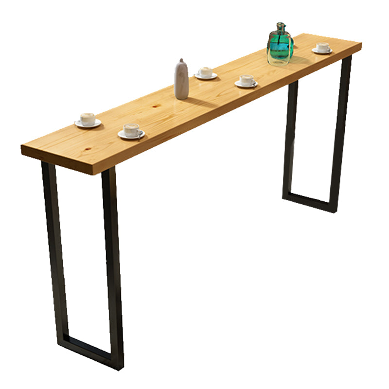 Modern 1/2/4/7 Pcs Bar Table Set Wood Rectangular Bar Set in Natural