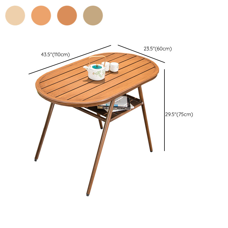 Contemporary Style Dining Set Metal 1/3/5 Pcs Dining Table Set
