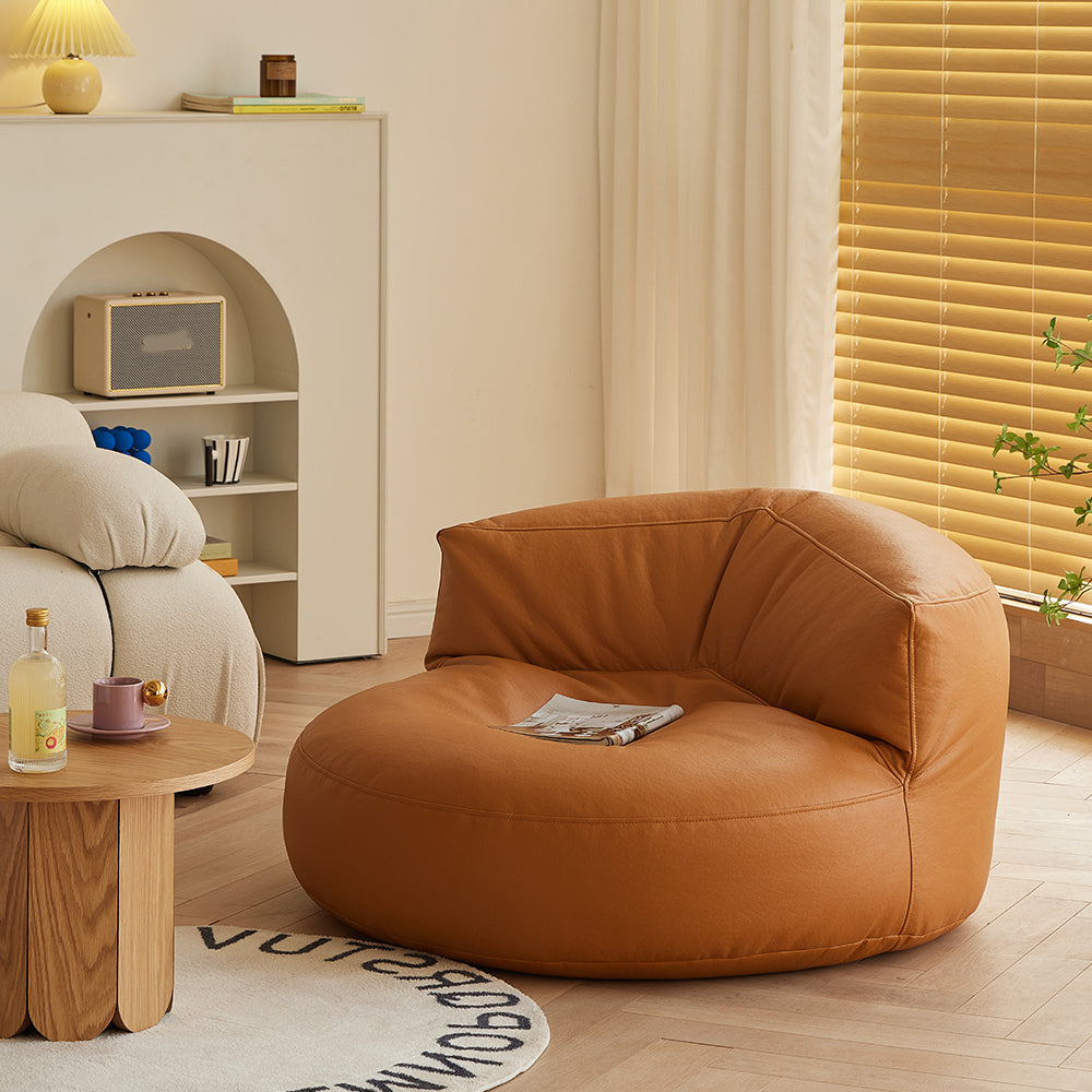Contemporary Armless Single Sofa Chair Solid Color Accent Chair