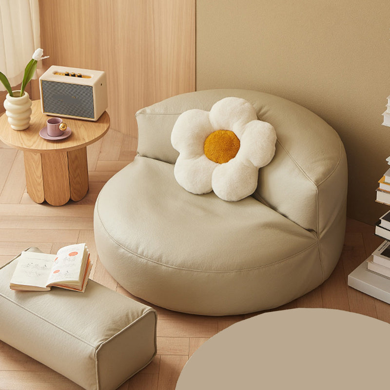 Contemporary Armless Single Sofa Chair Solid Color Accent Chair