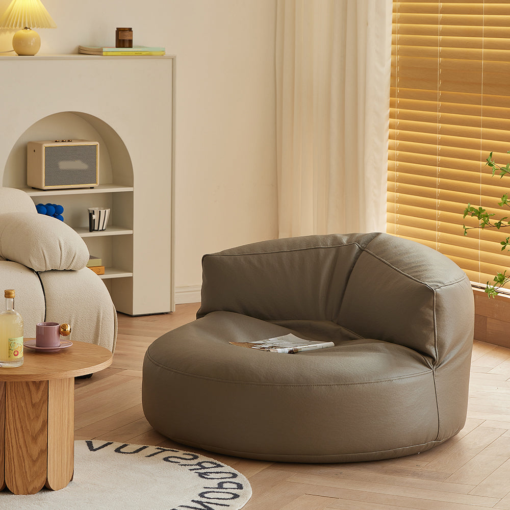 Contemporary Armless Single Sofa Chair Solid Color Accent Chair