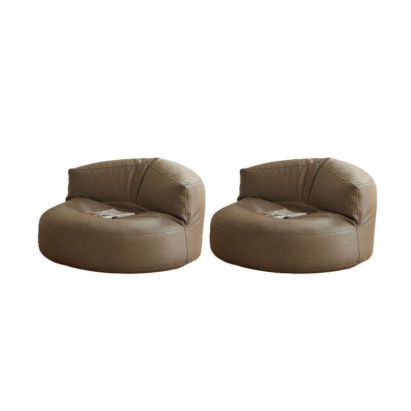 Contemporary Armless Single Sofa Chair Solid Color Accent Chair