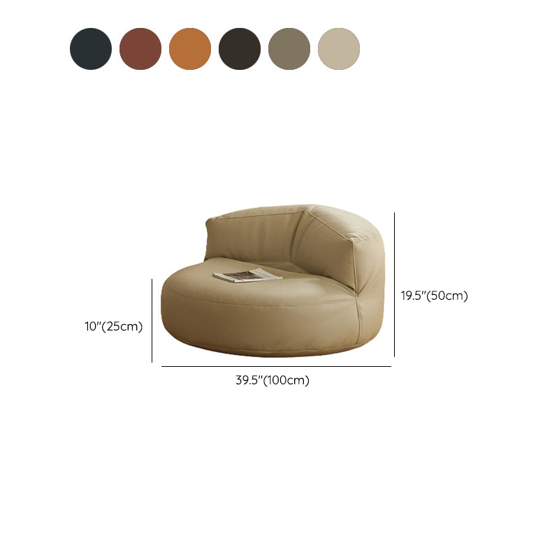 Contemporary Armless Single Sofa Chair Solid Color Accent Chair