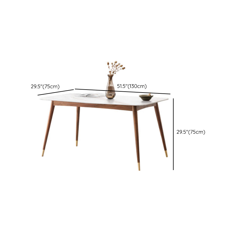 Modern Standard Height Furniture 5/7 Pcs Solid Wood 4 Legs Dinette Table with Chair