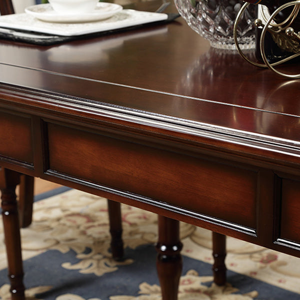 7 Piece Dining Room Chair and Table Set Solid Wood Dining Room Set