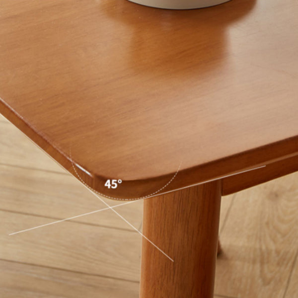 Rubberwood Solid Wood Dining Table Set 1/5 Pieces Dining Set for Kitchen