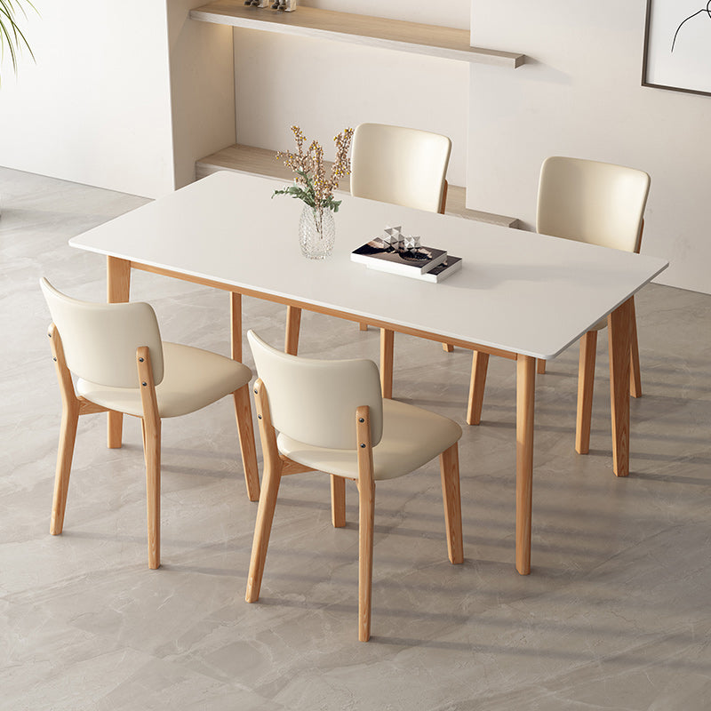 Contemporary Table and Chair Set 1/5 Piece Dining Room Furniture Set