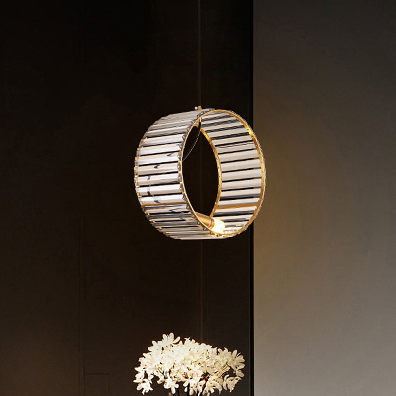 Bracelet Dining Salle Plafond Pendant Modern Elembed Cribbed Crystal 1 Light Laiton suspendu lampe