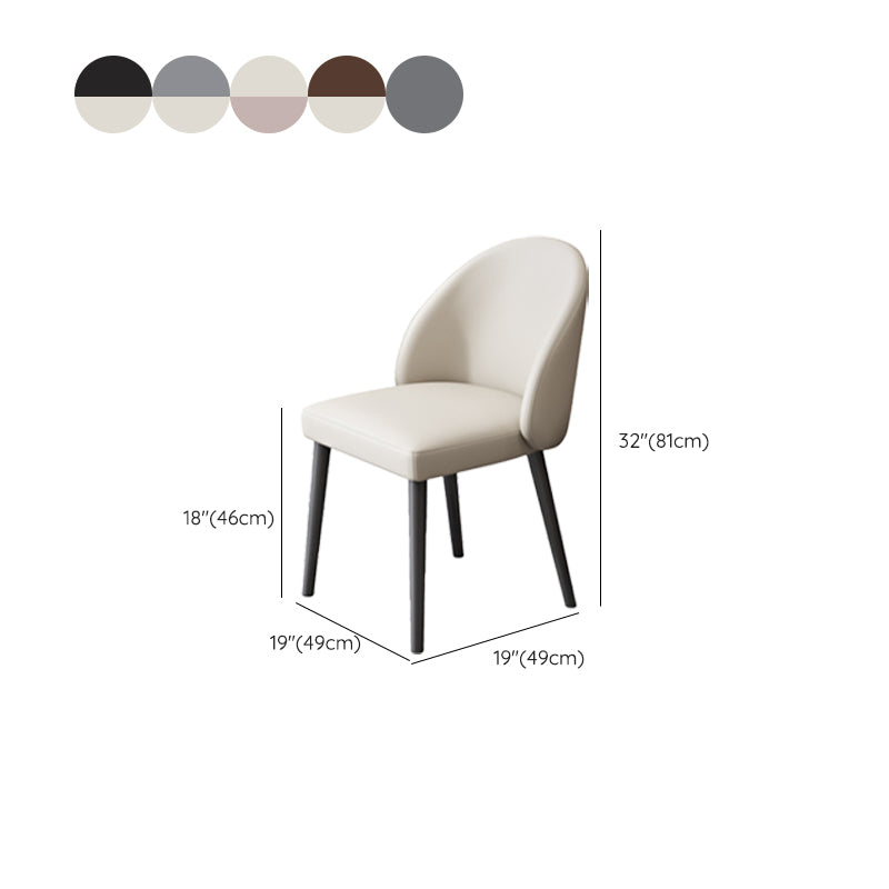 Modern Metal Chair Parsons Kitchen Dining Side Chair for Dinning Room