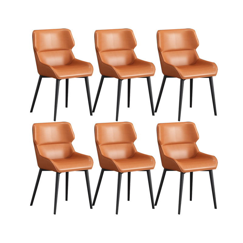 Nordic Style Metal Chair Wingback Kitchen Side Chair for Dinning Room
