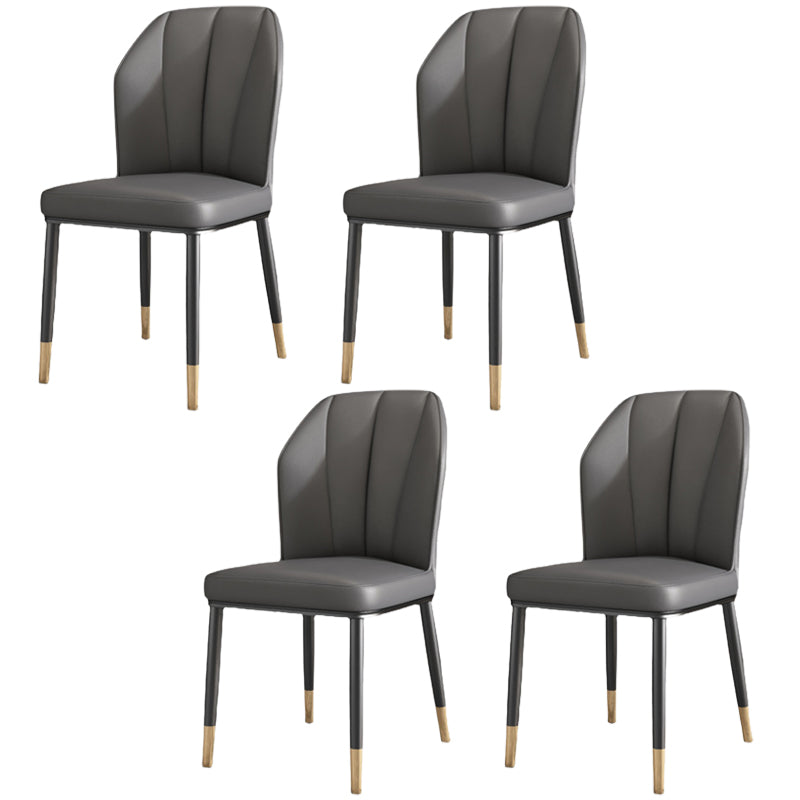 Luxury Style Metal Chair Parsons Kitchen Dining Side Chair for Dinning Room