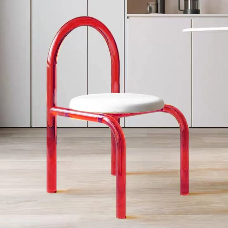 Modern Simple Side Chair Plastic Frame Side Dining Chair for Home Use