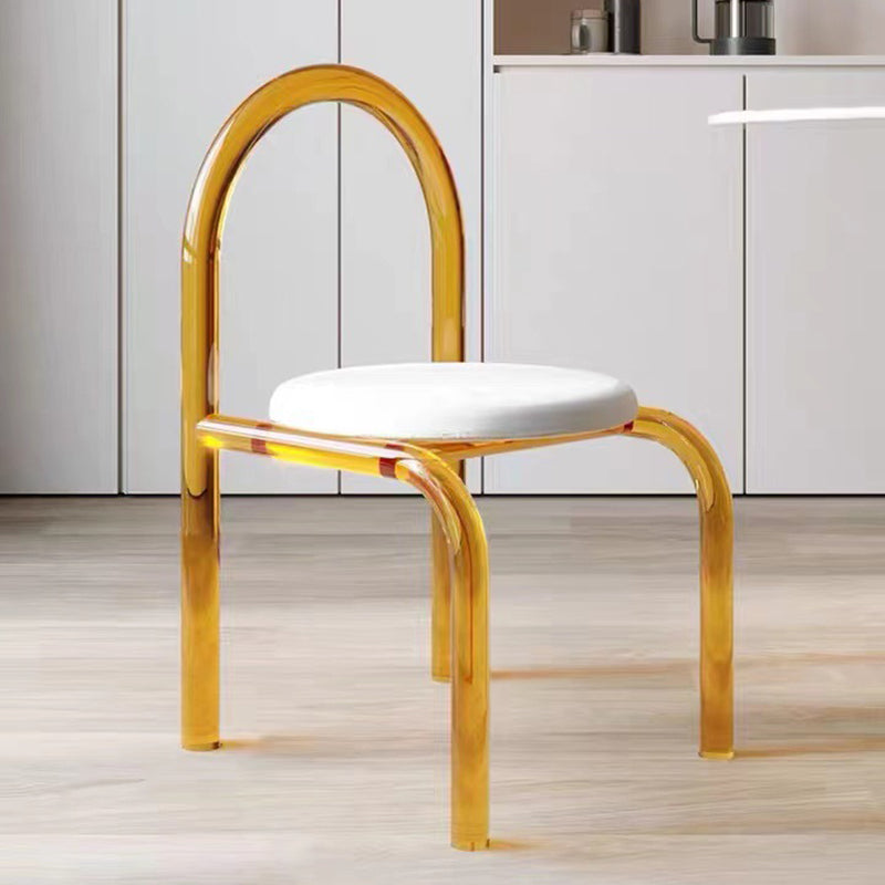 Modern Simple Side Chair Plastic Frame Side Dining Chair for Home Use