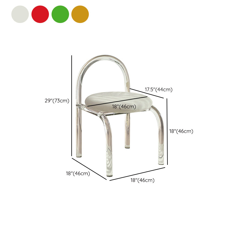 Modern Simple Side Chair Plastic Frame Side Dining Chair for Home Use