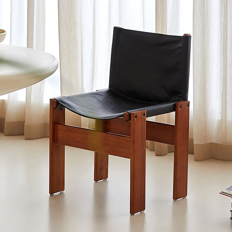 Modern Simple Side Chair Solid Wood Side Dining Chair for Bedroom