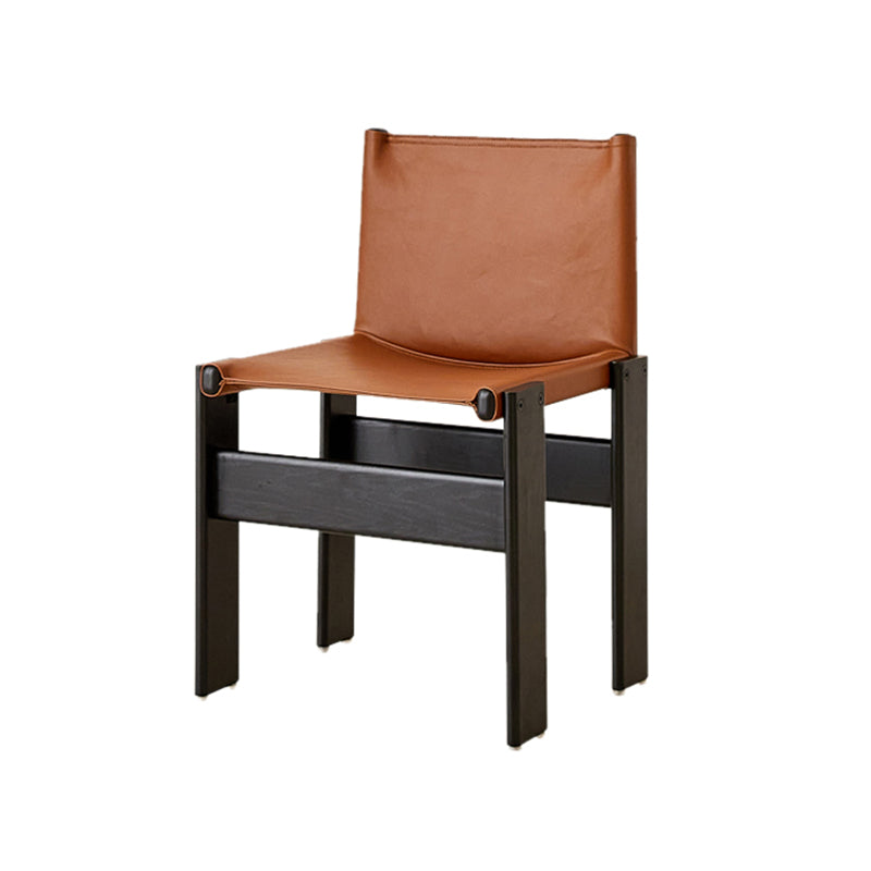 Modern Simple Side Chair Solid Wood Side Dining Chair for Bedroom