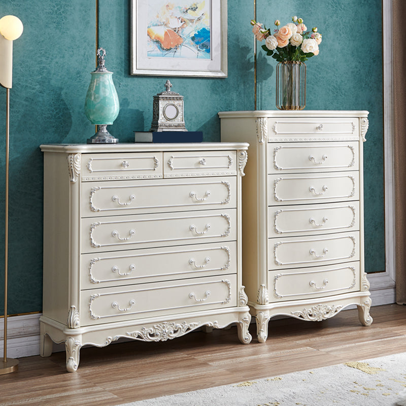 Traditional Dresser Solid Wood Storage Chest Dresser with 4/5/6 Drawers