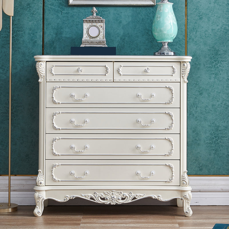 Traditional Dresser Solid Wood Storage Chest Dresser with 4/5/6 Drawers