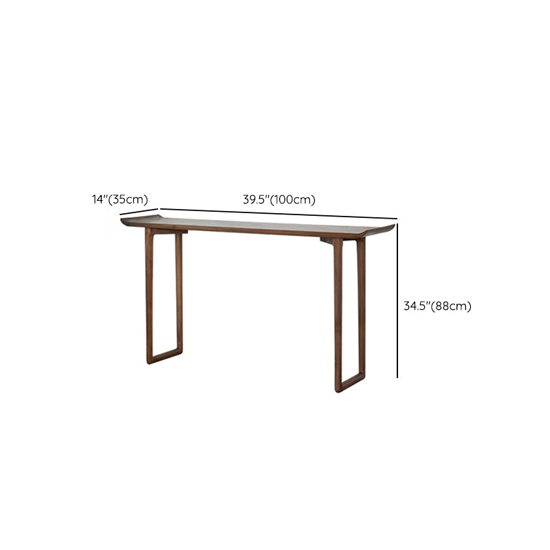 Rectangle Shape Contemporary Console Table Walnut/Ash Console Sofa Table