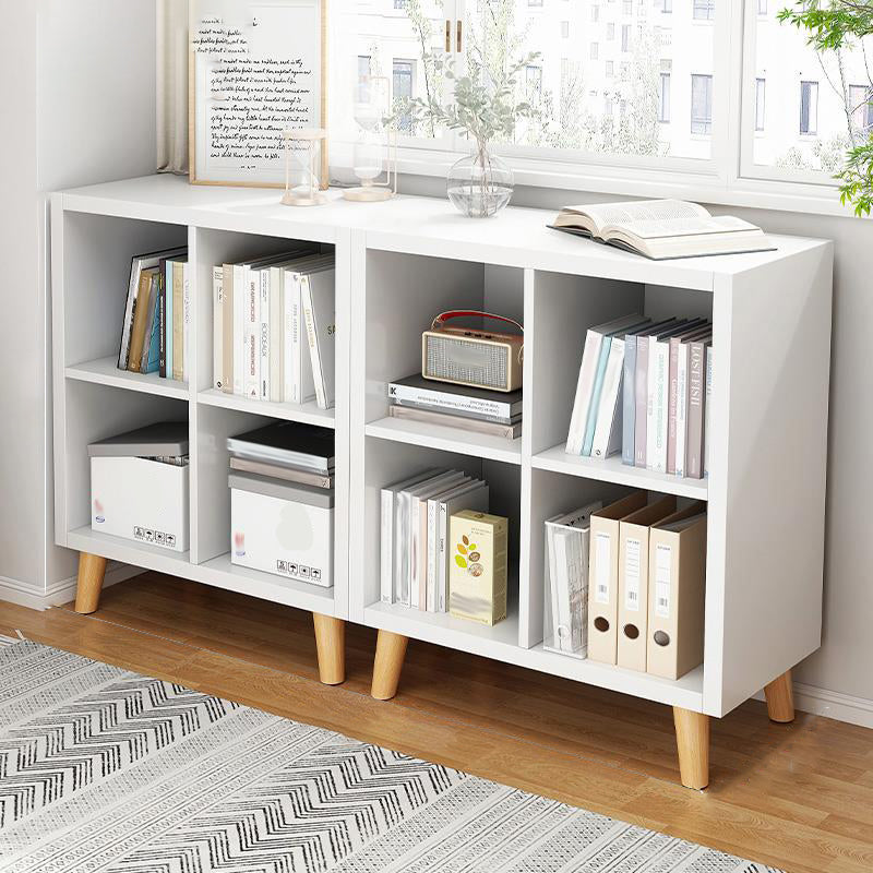 Standard Contemporary Bookcase Engineered Wood Closed Back Bookshelf