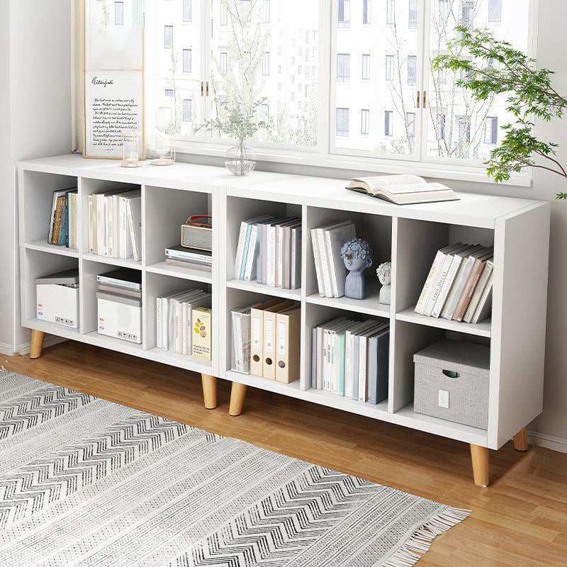 Standard Contemporary Bookcase Engineered Wood Closed Back Bookshelf