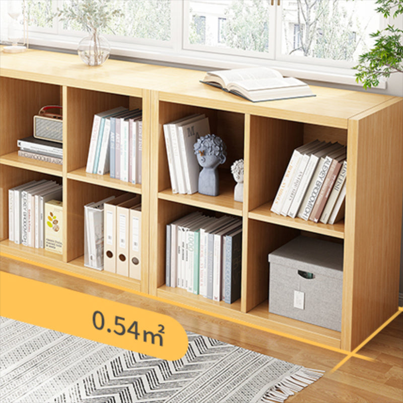 Standard Contemporary Bookcase Engineered Wood Closed Back Bookshelf