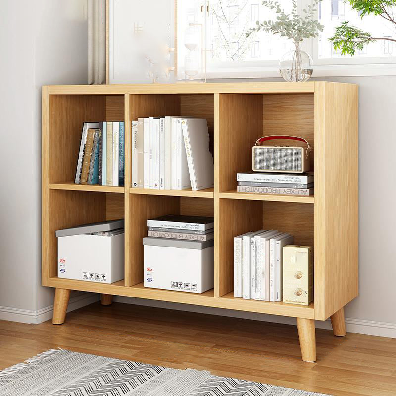 Standard Contemporary Bookcase Engineered Wood Closed Back Bookshelf