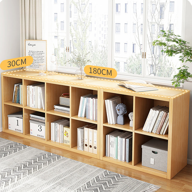 Standard Contemporary Bookcase Engineered Wood Closed Back Bookshelf