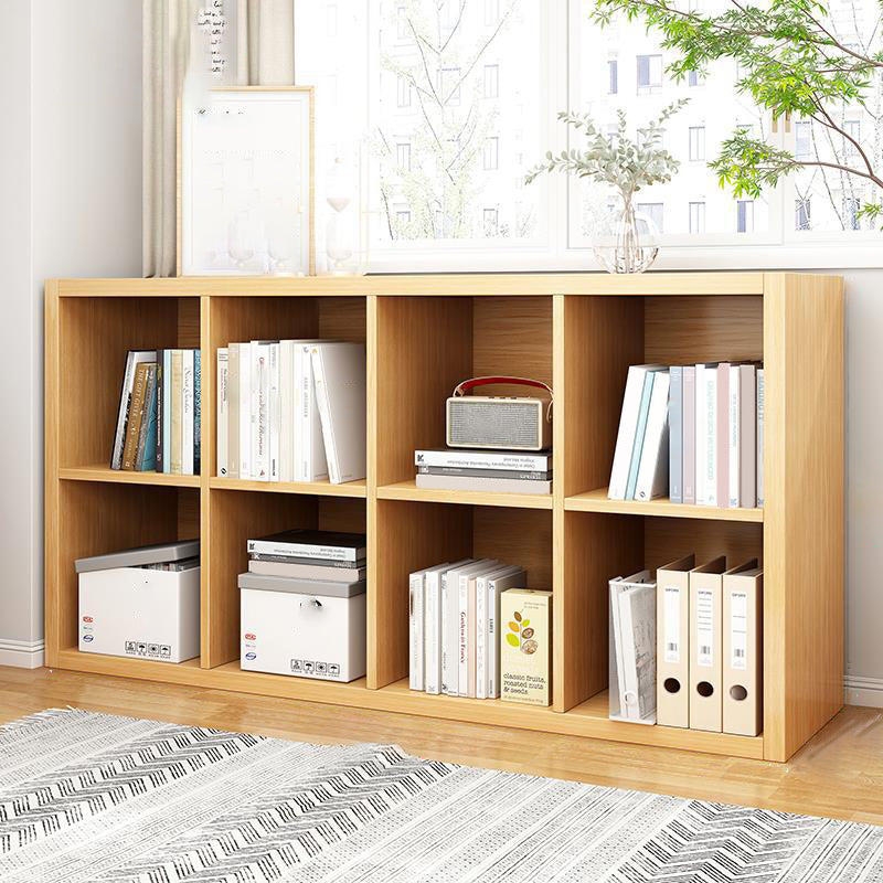 Standard Contemporary Bookcase Engineered Wood Closed Back Bookshelf