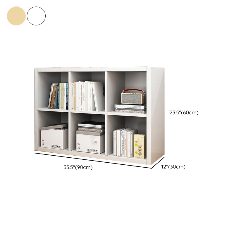 Standard Contemporary Bookcase Engineered Wood Closed Back Bookshelf