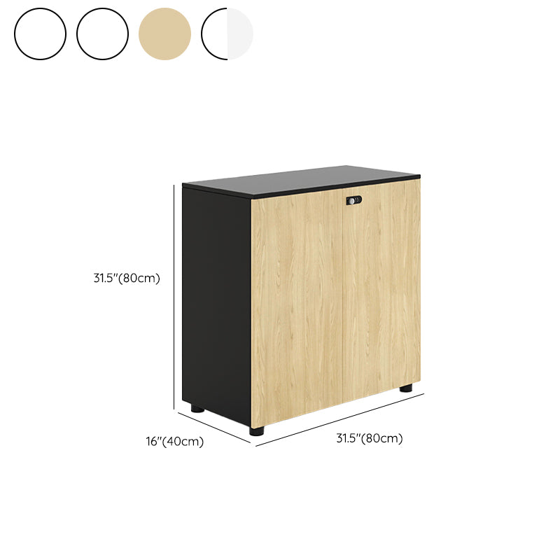 Nordic Style Filing Cabinet Wooden Frame Storage Filing Cabinet