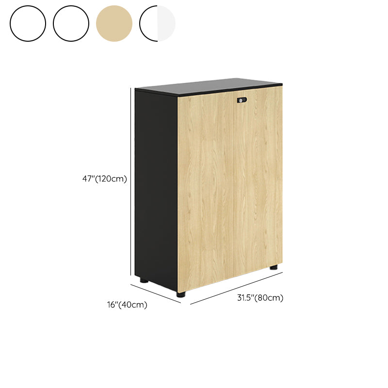 Nordic Style Filing Cabinet Wooden Frame Storage Filing Cabinet